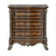 Table de chevet 3 tiroirs Sabol en cerisier