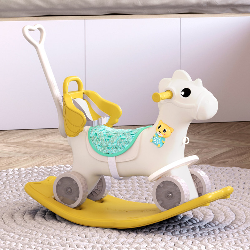 Haga Rocking Horse, Yellow/White