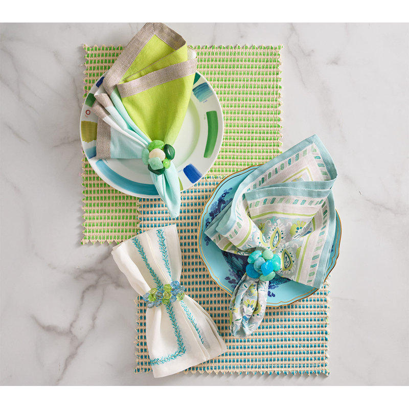 Duet Placemat, Blue/Green
