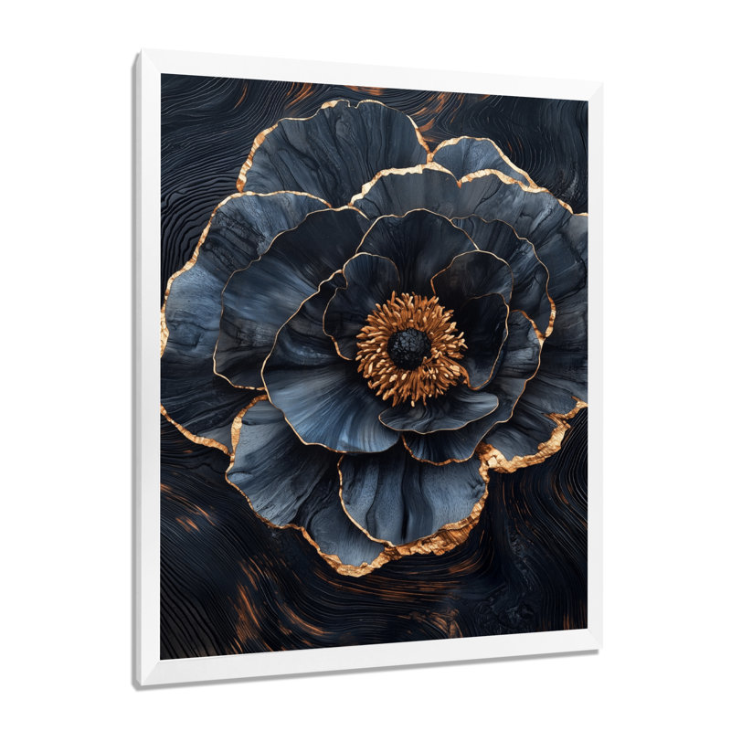 Whishaw - impressions sur toile florales, H 40 po x l 30 po, Picture Framed, Blanc