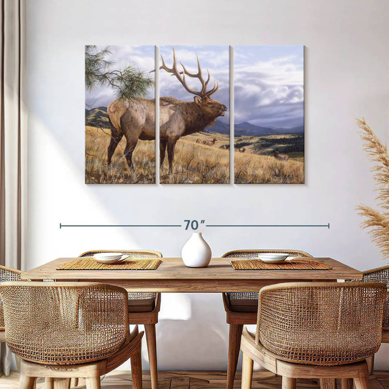 Brampt Big Sky Bugler, 36" H x 57" W