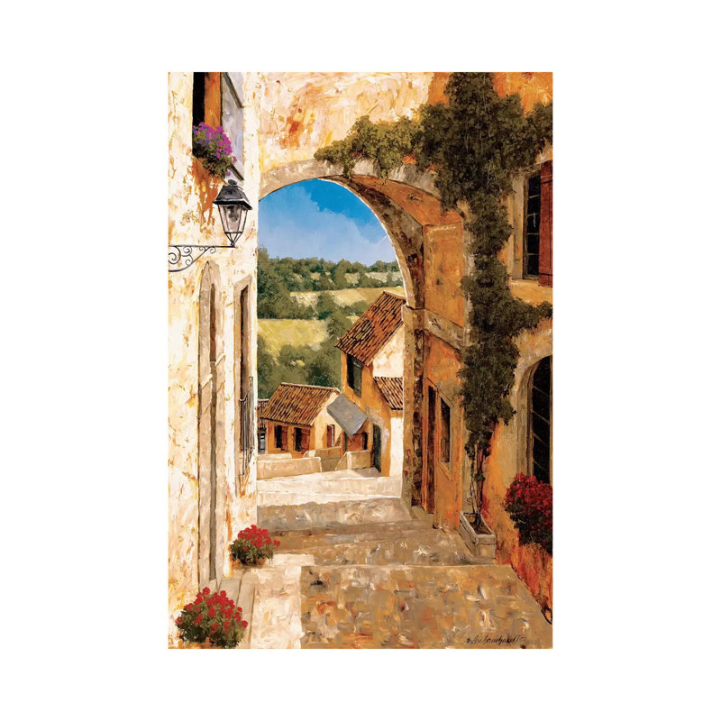 Going Down To The Village by Gilles Archambault - Wrapped Canvas Painting, 152.5 cm H x 101.5 cm W