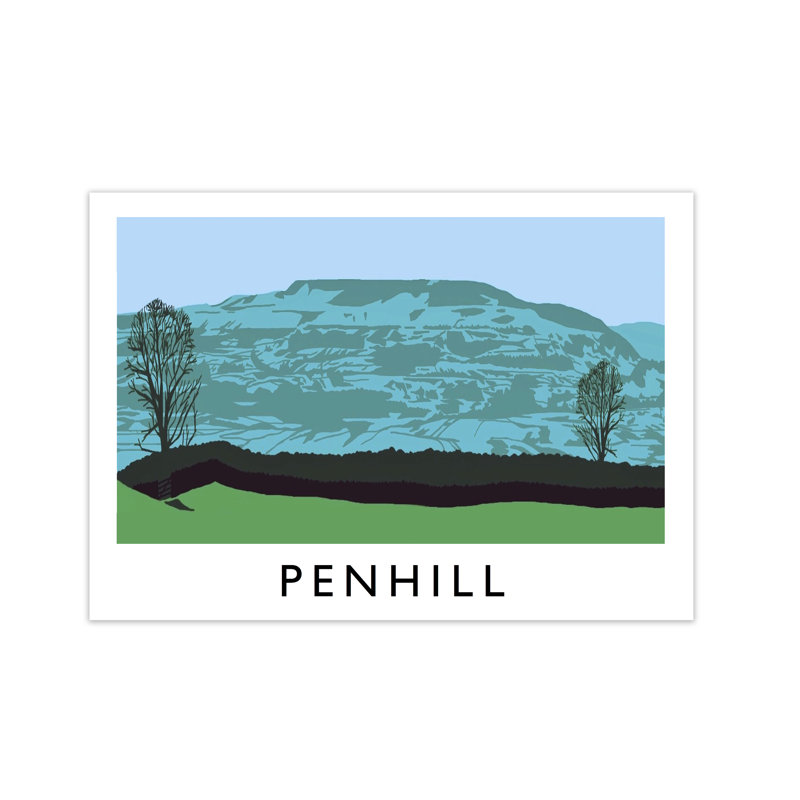 Penhill by Richard O'Neill - Print, 21 cm H x 29.7 cm W x 3 cm D