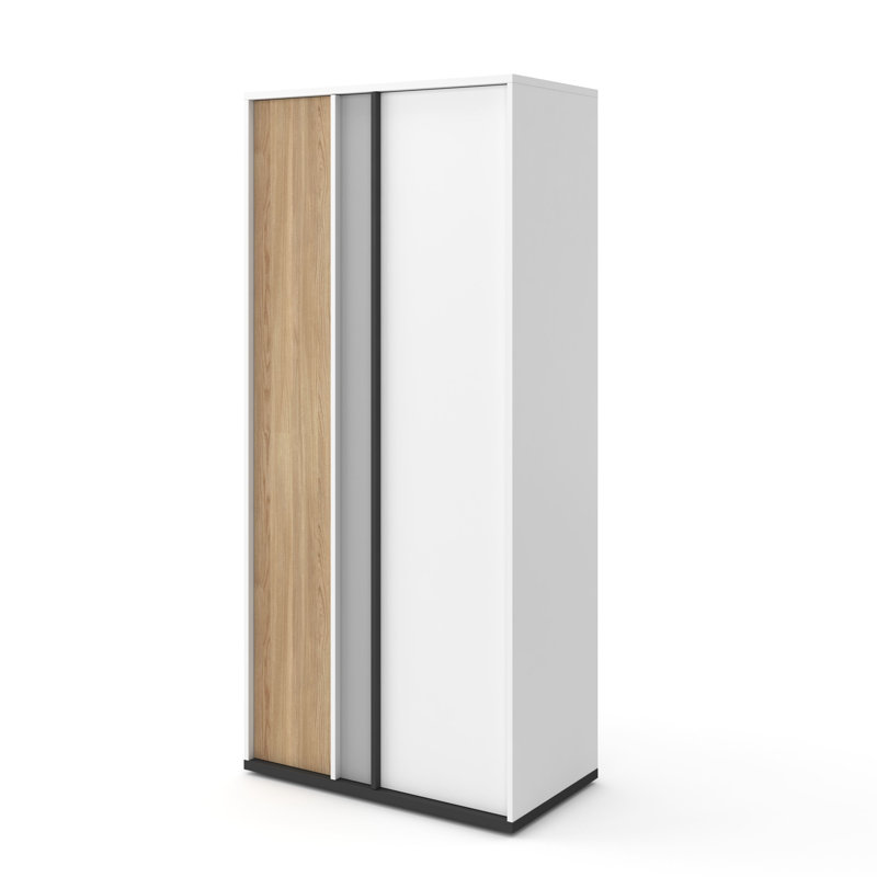 Stancil 2 Door Manufactured Wood Wardrobe