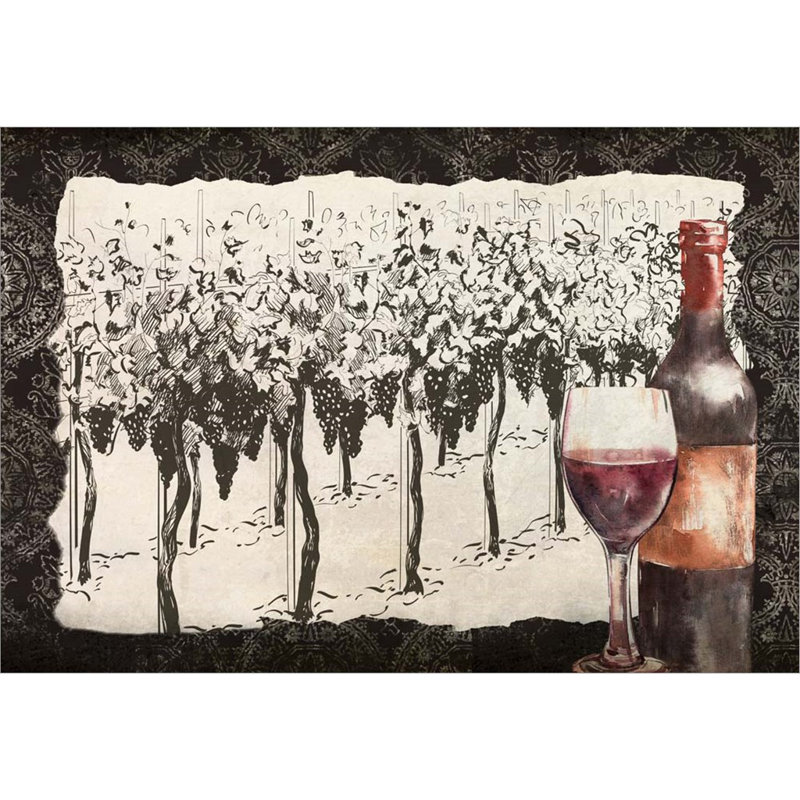 «Vineyard View 7» par Kimberly Allen, impression sur toile tendue