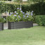  Lit surélevé de jardin brun en acier thermolaqué durable-22433611-22433630