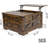 Coffee Table with Storage, Farmhouse Square Storage Coffee Table with Hinged Lift Top, Square Wood Center Table, Cocktail Table with Large Hidden Storage Compartment for Living Room-2101435721