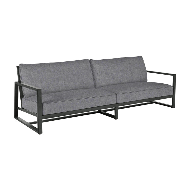 Avondale Aluminum Sofa - Slate Gray, Slate Gray, Welt, Verona Mist