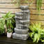 Fountains Weather Resistant Floor Fountain with Light-129687775