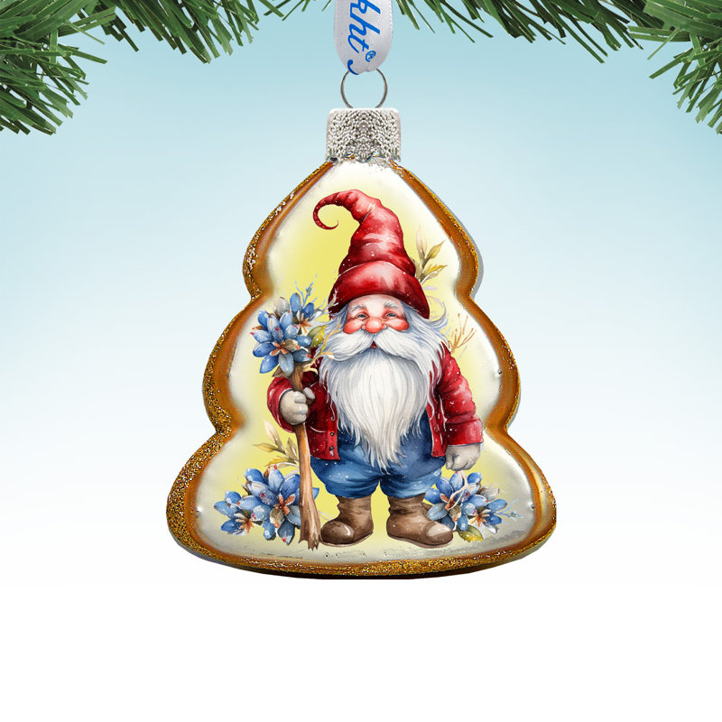4'' Glass Hanging Figurine Ornament