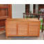 Boîte de rangement d'extérieur en eucalyptus 110 gallons, Gouldbourne