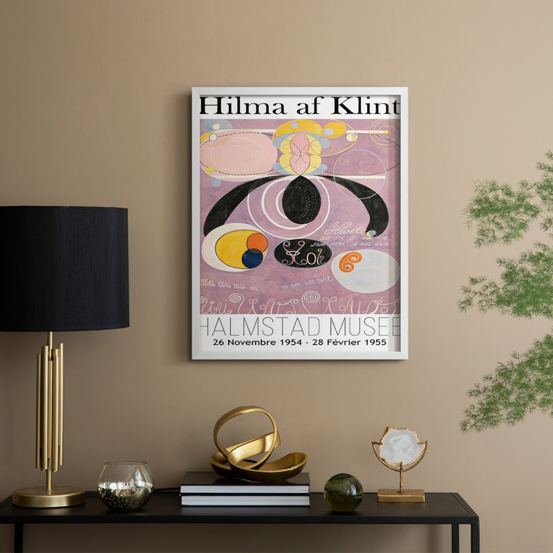 «Klint Museum Posters II», reproduction encadrée - bois massif, H 21 po x l 17 po, Cadre blanc