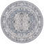 Clover Oriental Area Rug in Blue / Light Grey-1743997735