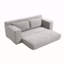 Canapé-lit convertible avec mousse à mémoire de forme et structure en acier - Sans assemblage, conception compacte pour petits espaces et utilisation polyvalente (gris)-118056165