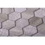 Textured Honeycomb Hexagon Marble Mosaic Tile-61195743