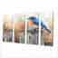 «Bluebird On The Farm Fence IV» - Décoration murale oiseau - Art mural moderne-2068866097
