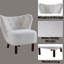 Chaise d'appoint blanche avec assise confortable et élégante