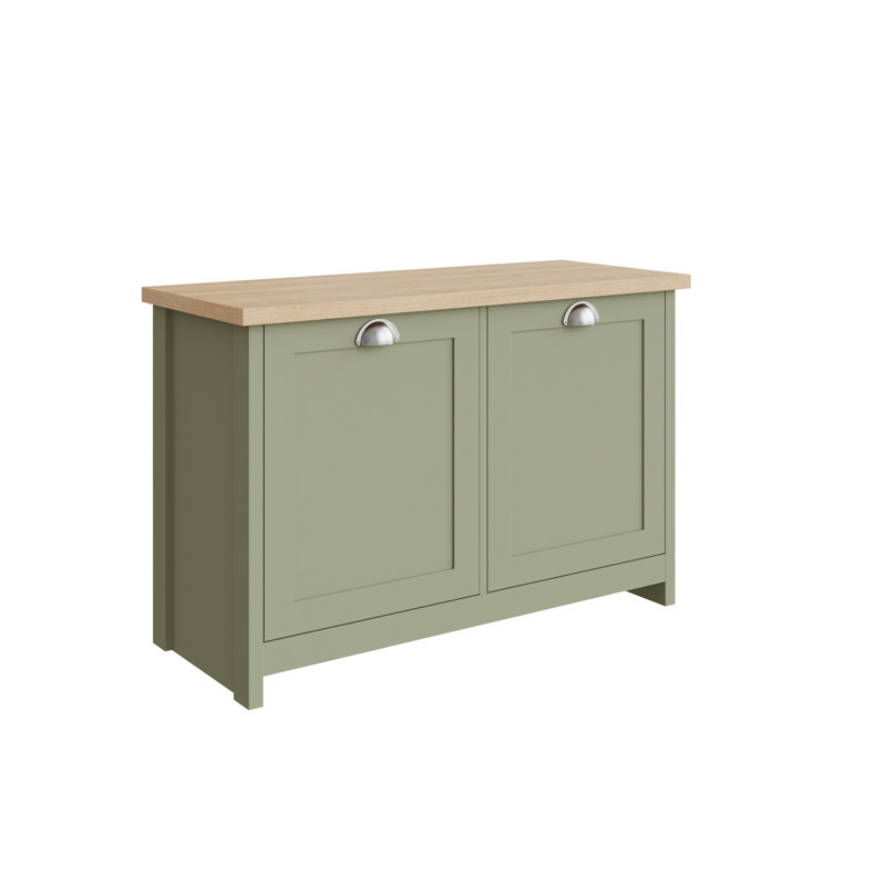 Elora 10 Pair Shoe Storage Cabinet, Sage Green
