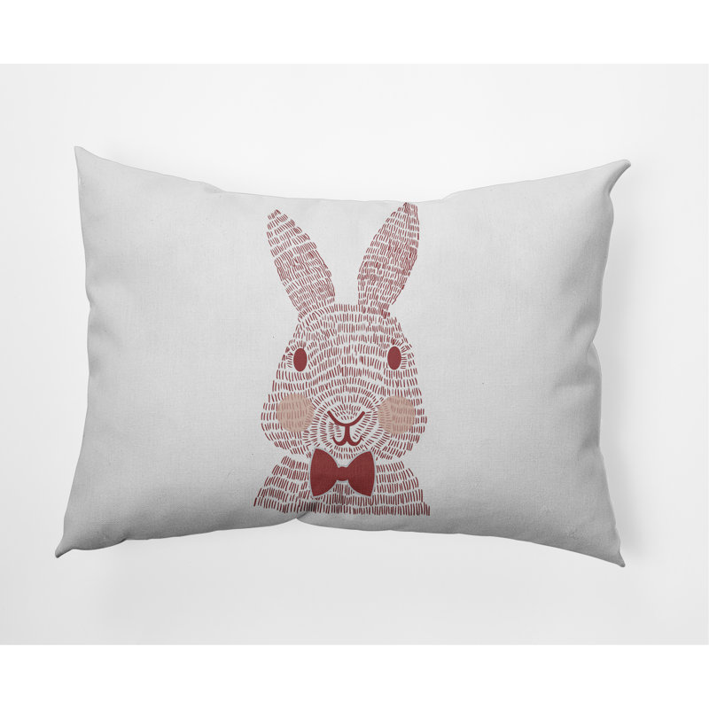 Outdoor Reversible Throw Pillow, Ligonberry Red