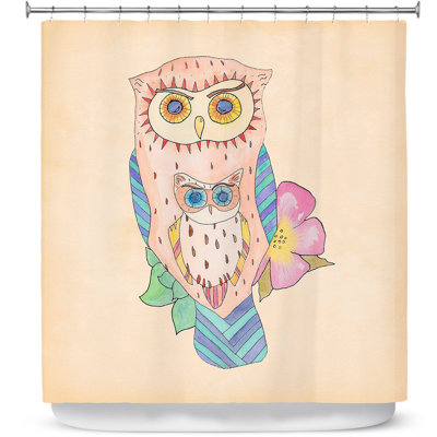 Rideau de douche simple sud-ouest owls i