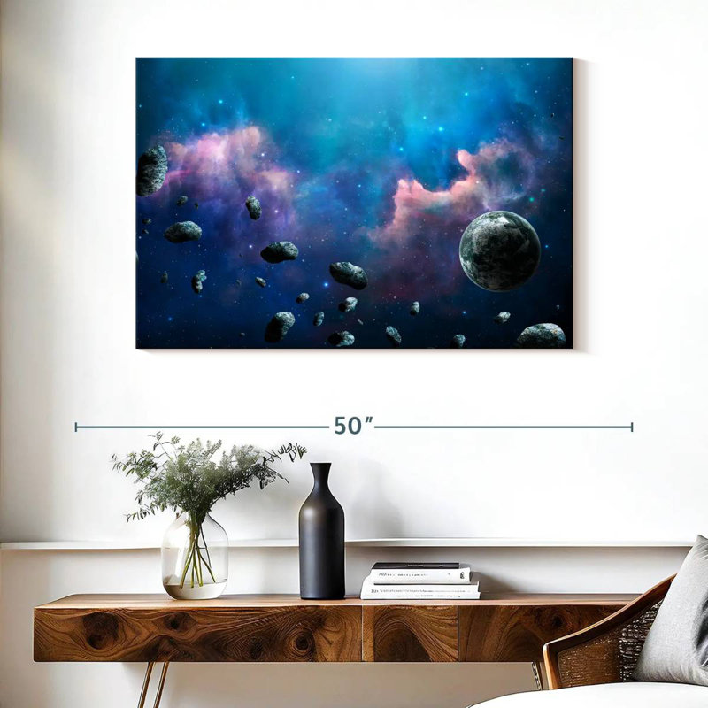 Oberle Floating Asteroids, 26" H x 39" W