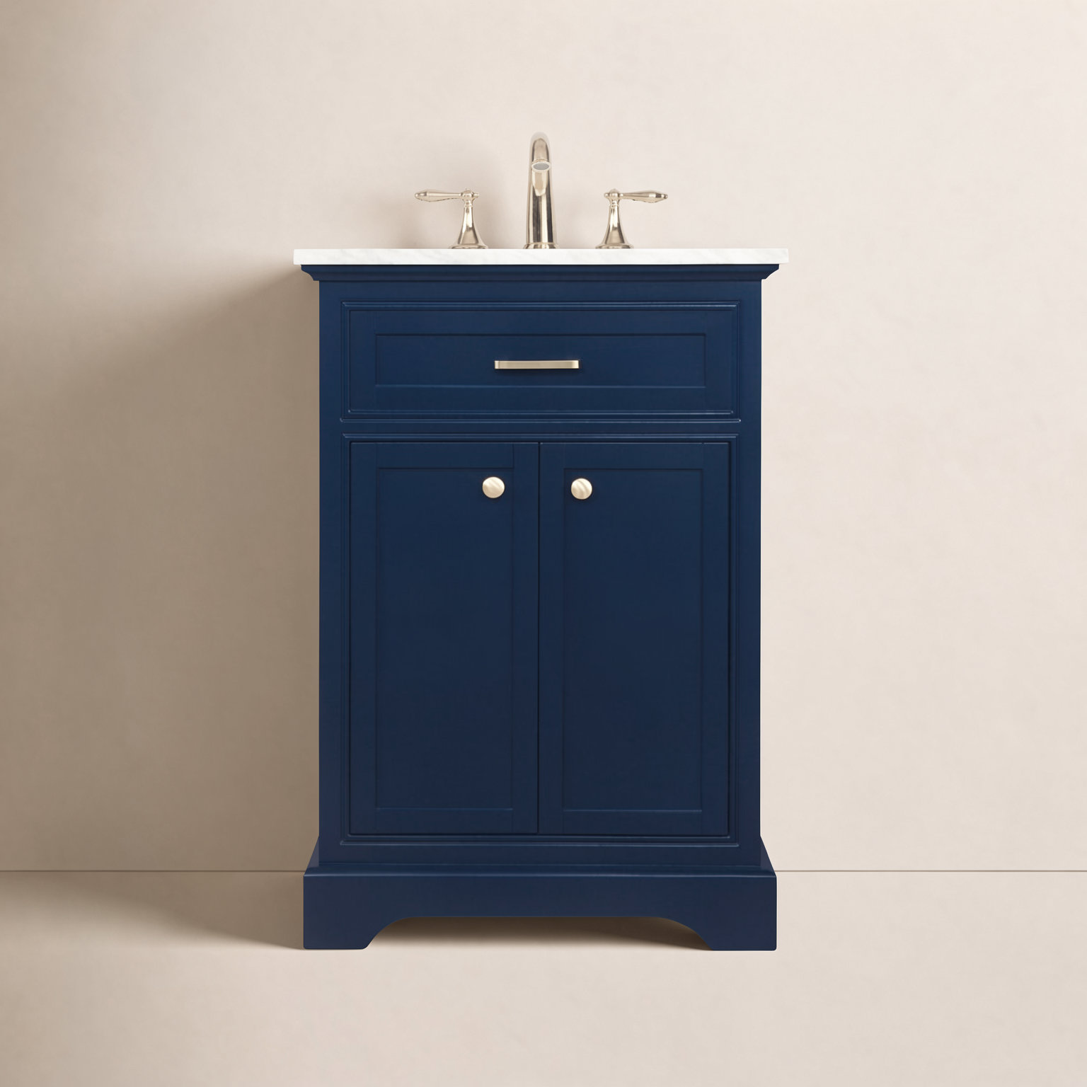 Hermes 24'' Single Bathroom Vanity, Blue