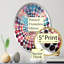 Miroir décoratif Butterfly Fauvist Flutter - Radial Dot MIR107661 O-95184497