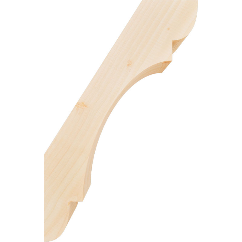 Attelle de genou olympique, Sapin de Douglas, H 22 po x l 5,5 po x P 14 po, Attelle lisse