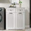 Armoire à paniers à linge inclinable pour salle de bain