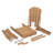 Blue Patio HDPE Folding Adirondack Chair With Cup Holder-471770985
