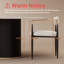 Modern Boucle Dining Chair for Kitchen, Gold Armchair -130143057