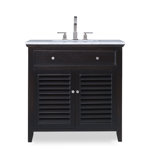 Louvered 36'' W Single Vanity