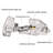 1/2" Overlay Face Frame Concealed Cabinet Hinge Soft Close for Cupboard Hydraulic (Set of 10)