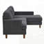 Canapé et méridienne de 97 po de largeur avec bois massif-42453369
