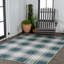 Tapis turquoise / crème intérieur / extérieur Sabine-711419440