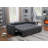 79.75"Linen Convertible Sleeper Sofa With Side Pocket
