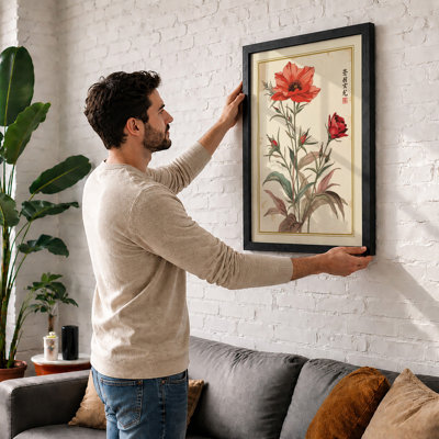 Carnation Study Botanical - Framed Print