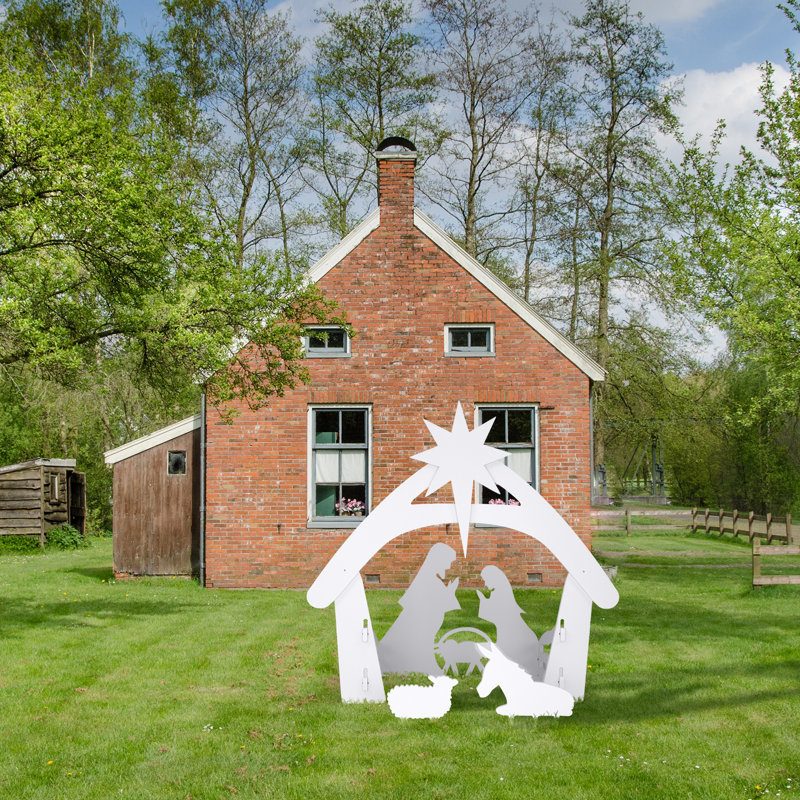 Piquet de jardin Hasnah, Blanc