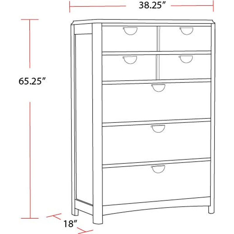 Pula 38.25'' W 7 - Drawer Dresser