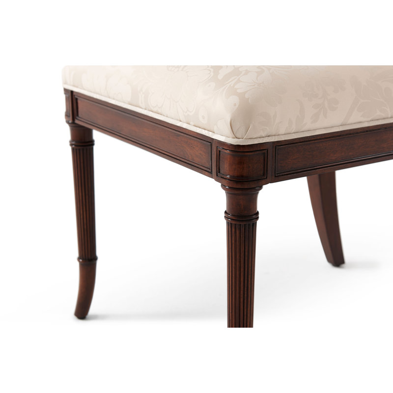 Chaise d'appoint rembourrée Atcombe crème Lillian