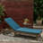 Chaise Lounge Cushion In Blue, Water- For Patio Lounging, 78.75X24.27X1.46 In, 4.47 Lb, Removable Zippered Cover Cleaning - To Weather Changes, With Easy
