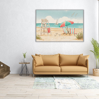 «Beach Time I», reproduction d'art sur toile