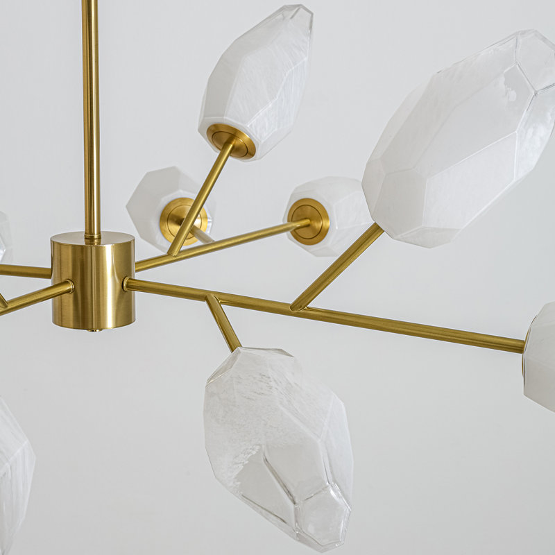 Luminaire suspendu en verre 12 lumières Spoutnik