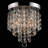 Cheyan  3-Light Crystal Chandelier Flush Mount Ceiling Light-920917371
