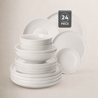 24-Piece Ceramic Dinnerware Set