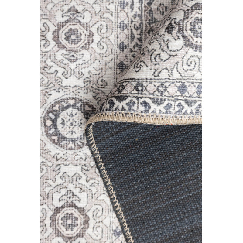 Tapis en chenille lavable Jax Antique Vintage, Carré 6 pi 11 po