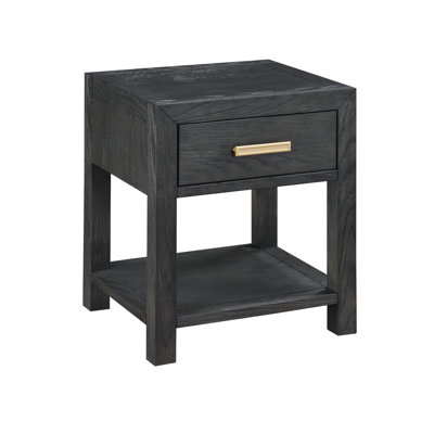 Solid Wood Single Drawer Nightstand