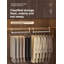 Cintre pour pantalons pliable en acier inoxydable-61822310