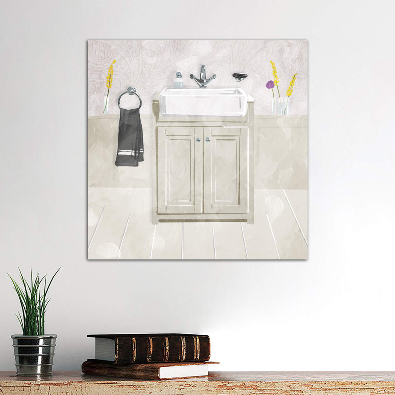 Sink Florals by Mlli Villa - Wrapped Canvas Print, 66.04 cm H x 66.04 cm W x 1.91 cm D
