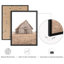 «Rustic Farmhouse sépia-toned Barn and Field Modern Artwork Minimalist Wall Decor», 4 pièces-101520145-101520140